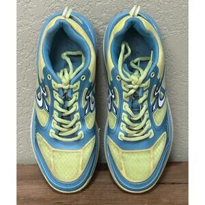 G Defy Gravity Defyer Stabilization Blue & Yellow Running Sneakers Size 8.5